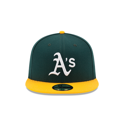 New Era Oakland Athletics On-Field 59FIFTY Fitted Hat-youth/ green/yellow