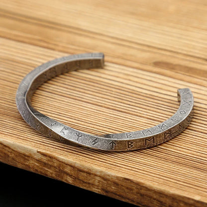 Viking Rune Bracelet – Nordic Bangle Gothic Punk Statement for Alternative Styling