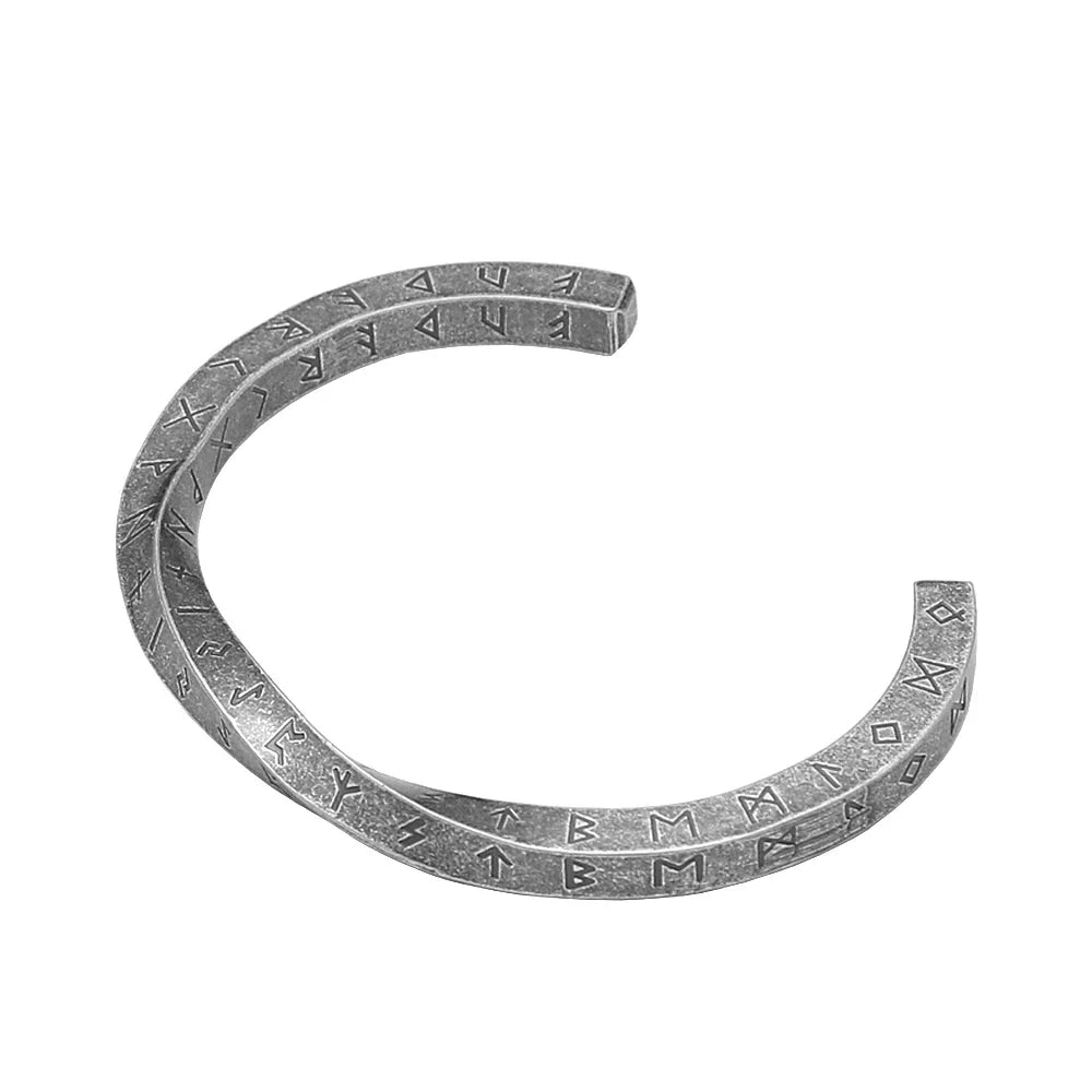 Viking Rune Bracelet – Nordic Bangle Gothic Punk Statement for Alternative Styling
