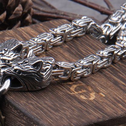 Viking Rune Necklace – Anchor with Njord Norse God Gothic Punk Statement