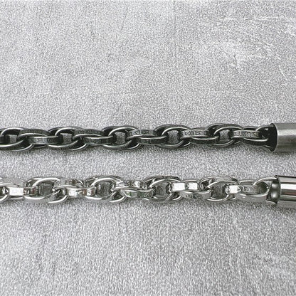 Vintage Dragon Bracelet – Six-Character Mantra with Twisted Bone Titanium Steel