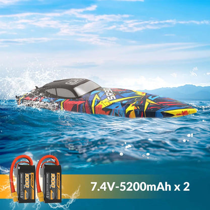 Volantexrc 798-5 SR90 2.4G Brushless RC Boat 70km/h Water Cooling Capsize Reset Waterproof High Speed Speedboat RTR
