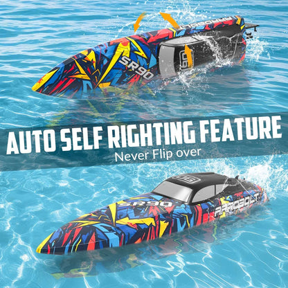 Volantexrc 798-5 SR90 2.4G Brushless RC Boat 70km/h Water Cooling Capsize Reset Waterproof High Speed Speedboat RTR