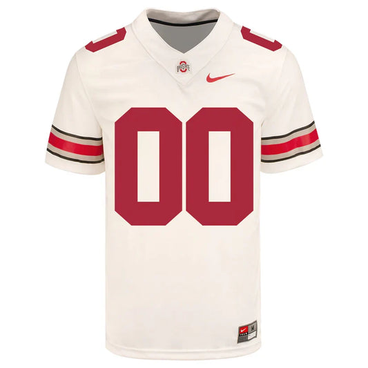 Custom Ohio States Buckeyes Jersey - White