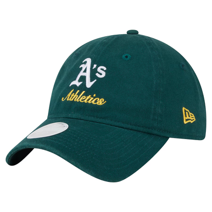 New Era Women's Oakland Athletics Preppy Team Color 9TWENTY Adjustable Hat-Green