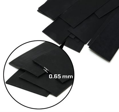 Wrist Brace Slingshot – Rocket Bands with 10-Pack 0.65mm Flat Bands Tapered 25mm→15mm