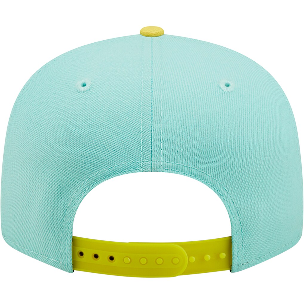 New Era  Los Angeles Dodgers Color Pack Two-Tone 9FIFTY Snapback Hat-Turquoise/Yellow