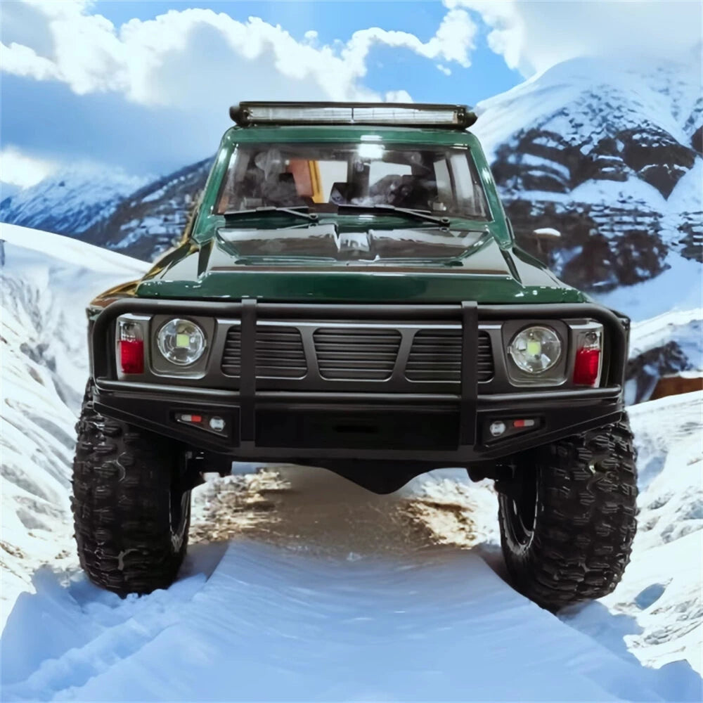 YIKONG YK4107 PRO Brushless 1/10 4WD RC Car Rock Crawler Two Speed Differential Lock LCG Chassis Tank Turn LED Lights Off-Road Climbing Truck