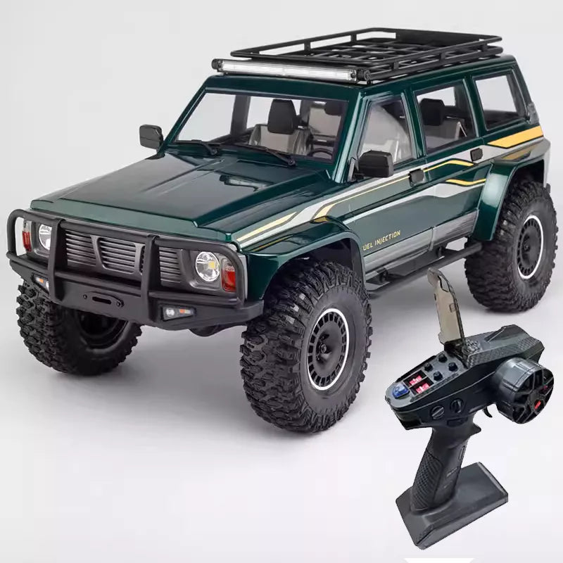YIKONG YK4107 PRO Brushless 1/10 4WD RC Car Rock Crawler Two Speed Differential Lock LCG Chassis Tank Turn LED Lights Off-Road Climbing Truck