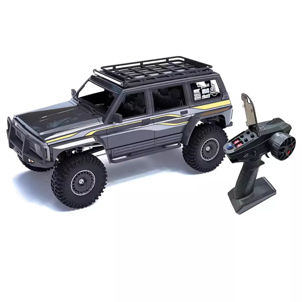 YIKONG YK4107 PRO Brushless 1/10 4WD RC Car Rock Crawler Two Speed Differential Lock LCG Chassis Tank Turn LED Lights Off-Road Climbing Truck