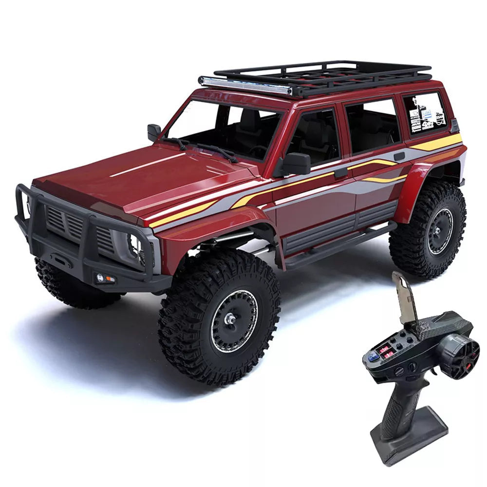 YIKONG YK4107 PRO Brushless 1/10 4WD RC Car Rock Crawler Two Speed Differential Lock LCG Chassis Tank Turn LED Lights Off-Road Climbing Truck