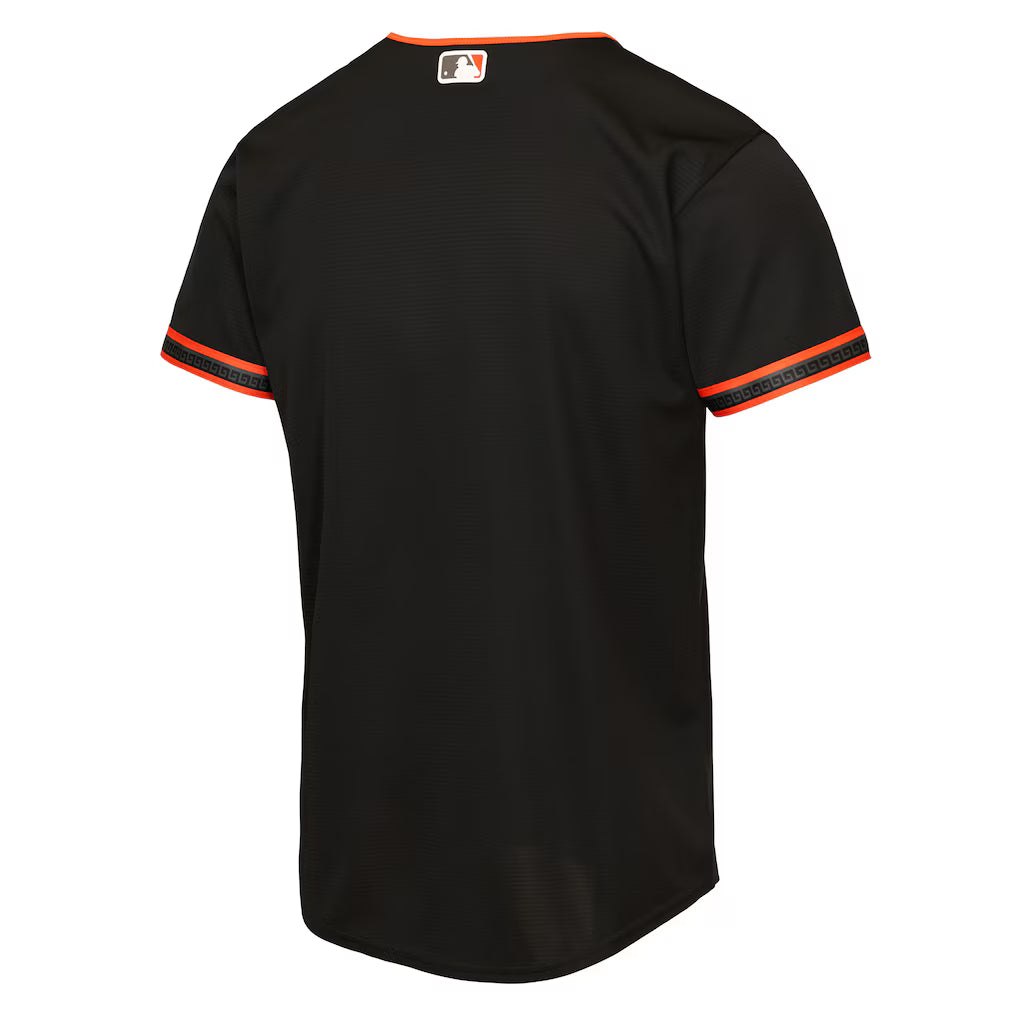 Nike Youth San Francisco Giants Alternate Replica Jersey - Black