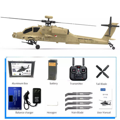 YUXIANG F11H Apache RC Helicopter GPS Brushless 3D Stunt Altitude Hold Optical Flow Positioning RTF