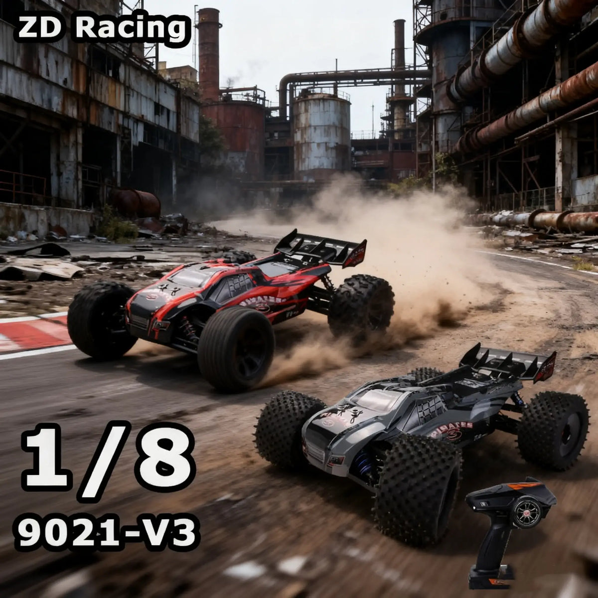 ZD Racing 9021-V3 1/8 Scale 4WD Brushless RC Car 80km/h High Speed Electric Racing Truck RTR