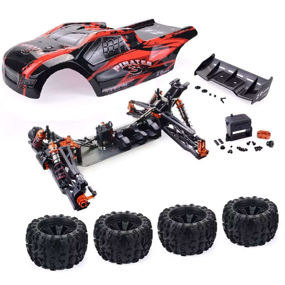 ZD Racing 9021-V3 1/8 Scale 4WD Brushless RC Car 80km/h High Speed Electric Racing Truck RTR